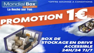 Promo box de stockage La Roche sur Yon Mondialbox Promo box de stockage La Roche sur Yon Mondialbox