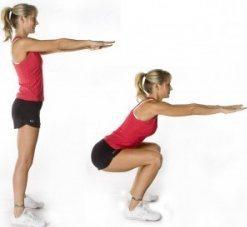 air squat exercice fitness déménagement